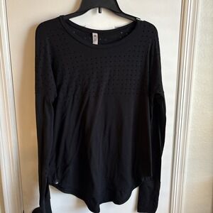 Glyder Women's Size Med Black Long Sleeve w/ Thumb Holes‎ - In Great Condition